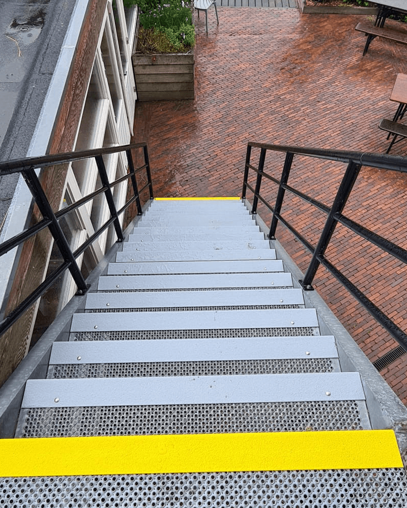 GripFactory PolyGrip Stair Nosing - Anti-Slip Solution on steel grids