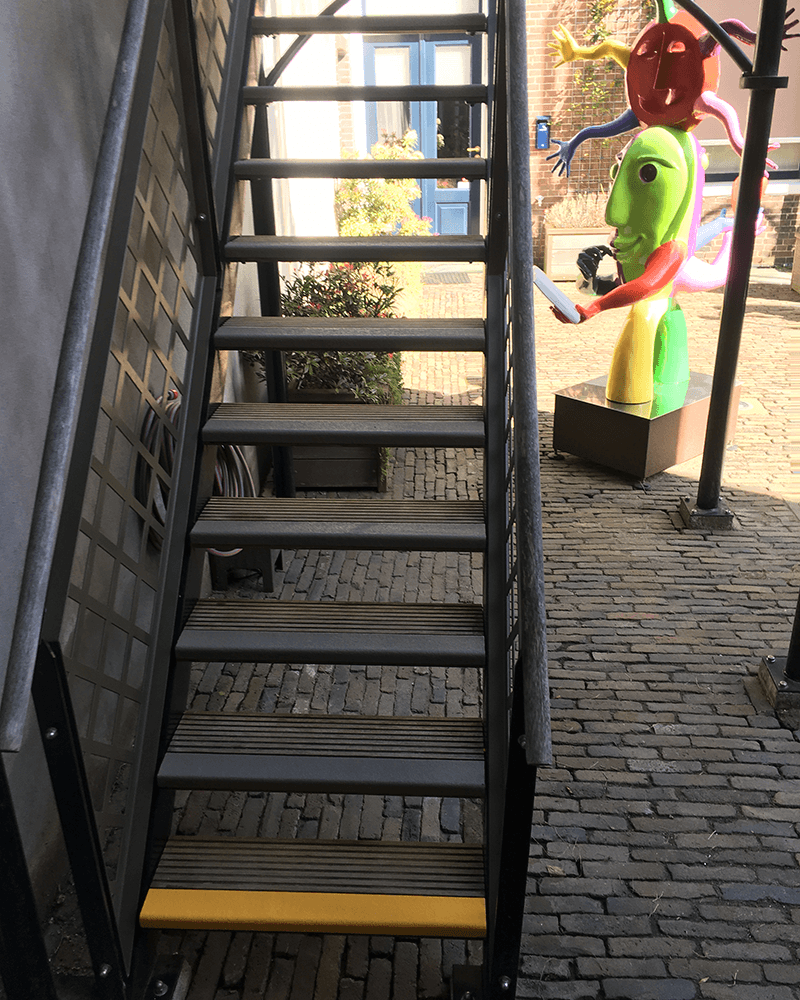GripFactory PolyGrip Stair Nosing - Anti-Slip Solution on wood