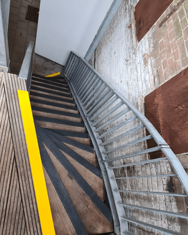 GripFactory PolyGrip Stair Nosing - Anti-Slip Solution on wood
