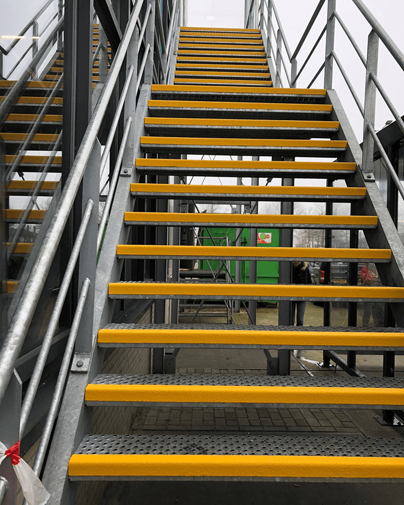 GripFactory PolyGrip Stair Nosing - Anti-Slip Solution on steel grids