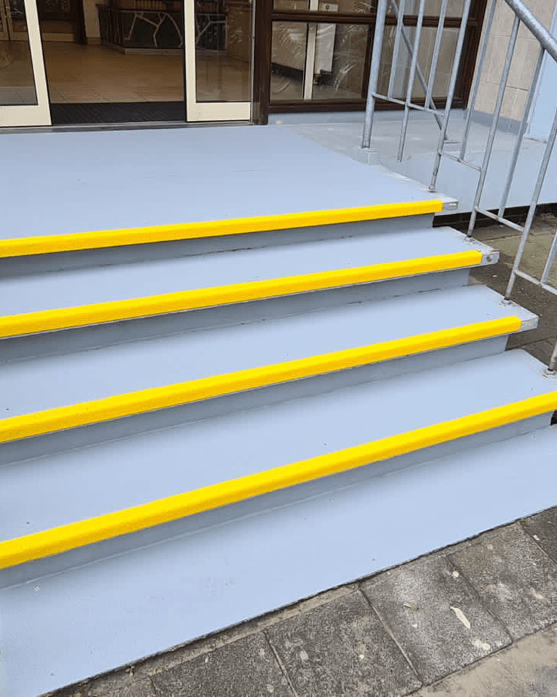 GripFactory PolyGrip Stair Treads - Anti-Slip Solution on concrete