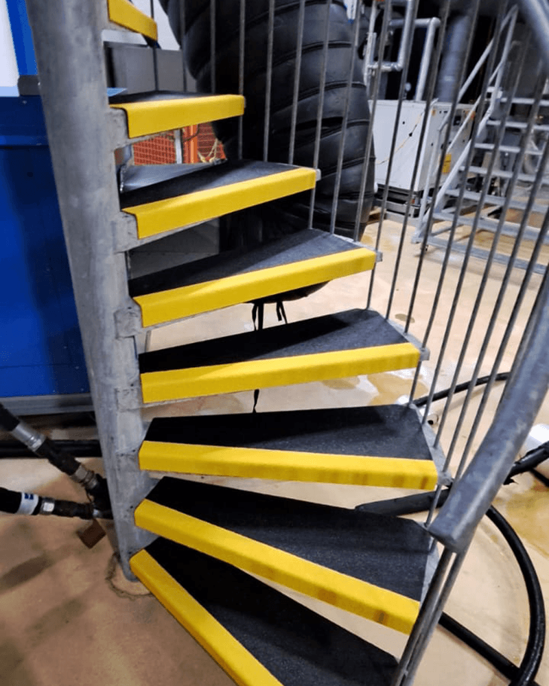 GripFactory PolyGrip Stair Treads - Anti-Slip Solution on steel grids