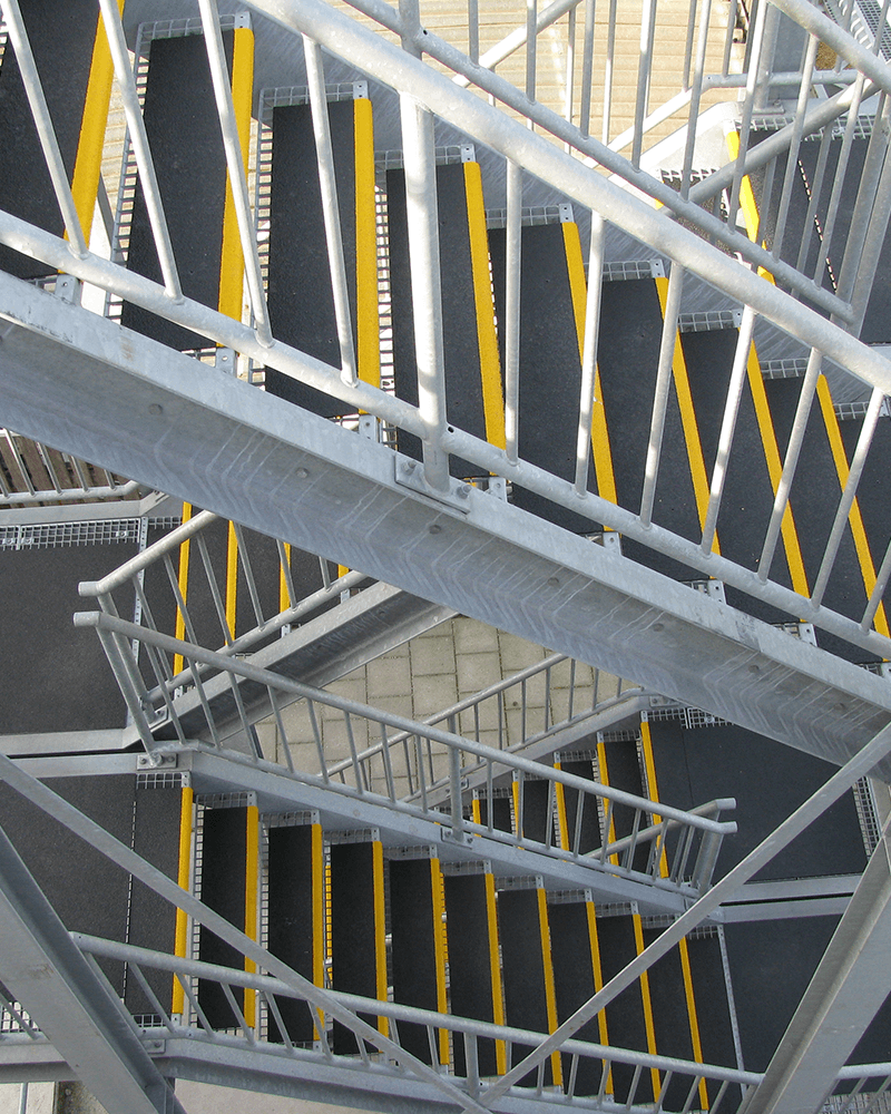 GripFactory PolyGrip Stair Treads - Anti-Slip Solution on steel grids