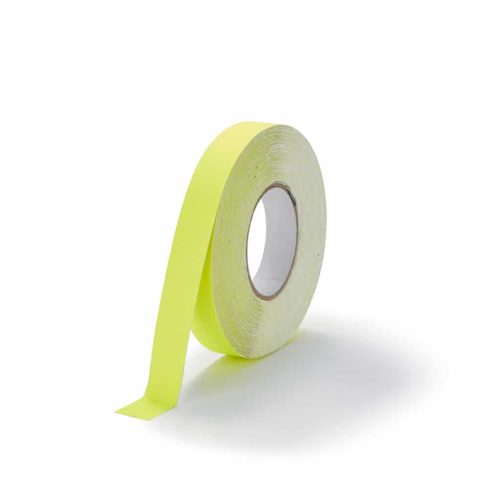 GripFactory Anti-Rutsch-Klebeband Standard - Rolle 25 mm fluoreszierend gelb - 3000004-FY