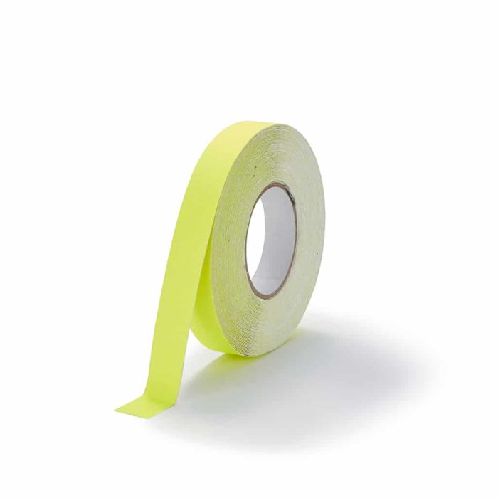 GripFactory Antislip Standaard Tape - rol 25 mm fluoriserend geel - 3000004-FY