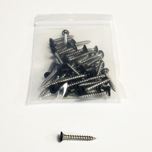 GripFactory stainless steel screws 3.5 x 25 mm black (RAL 9005)