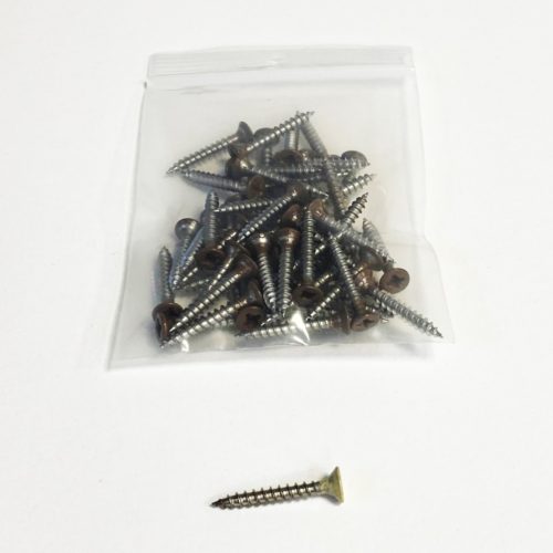 GripFactory Edelstahlschrauben 3,5 x 25 mm braun (RAL 8025)