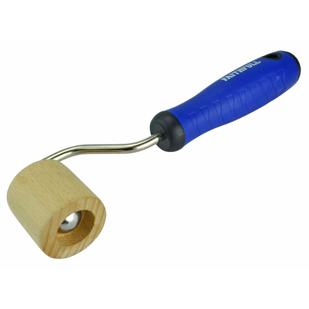 Faithfull Soft-Grip Seam Roller (wood) < GripFactory Anti-Slip