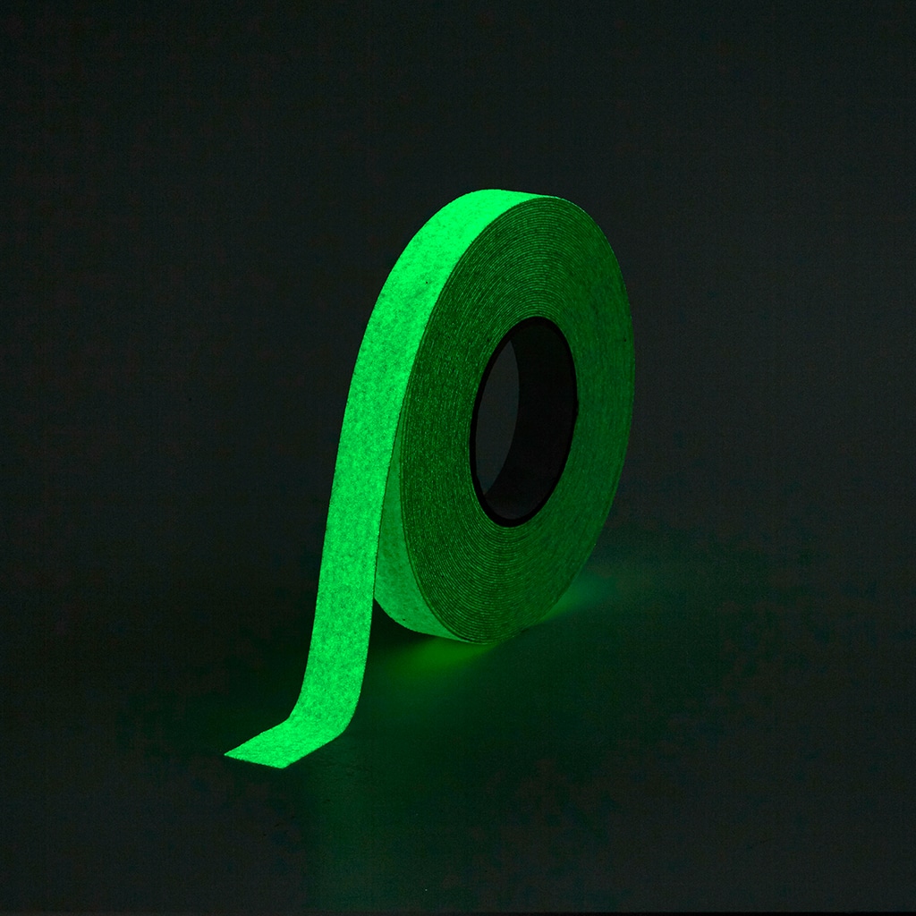 GripFactory Anti-Slip Tape Glow in the Dark White 25 mm (roll) <  GripFactory Anti-Slip