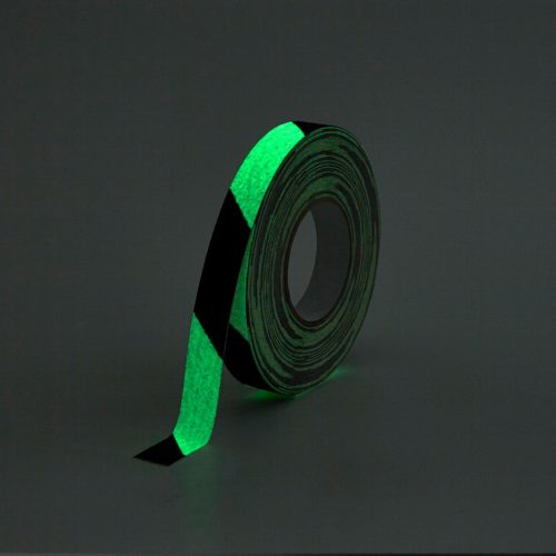 GripFactory Anti-Slip Tape Glow in the Dark - roll hazard 25 mm