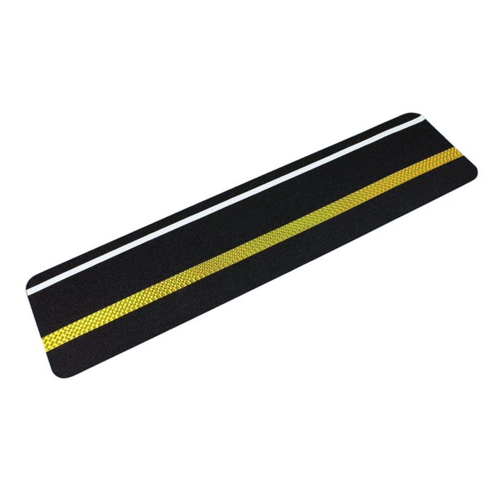 GripFactory Anti-Slip Tape Glow in the Dark - strip with glow strip and reflective 150 x 610 mm