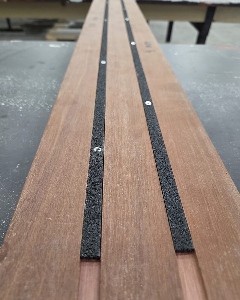 GripFactory PolyGrip Mini-Strips - Anti-Slip Solution on wood GripFactory PolyGrip Mini-Strips - Anti-Slip Solution on wood